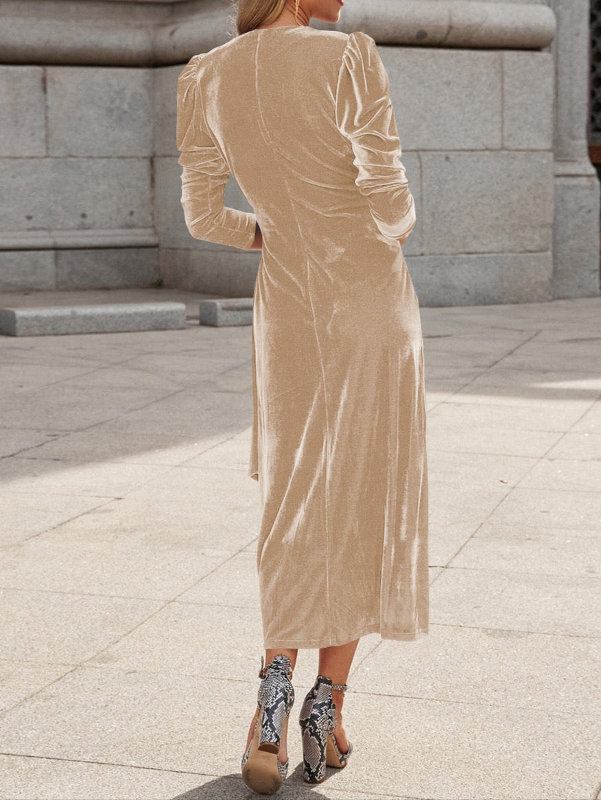 Velvet Wrap Dress