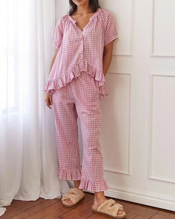 Clara Gingham Pajama Set