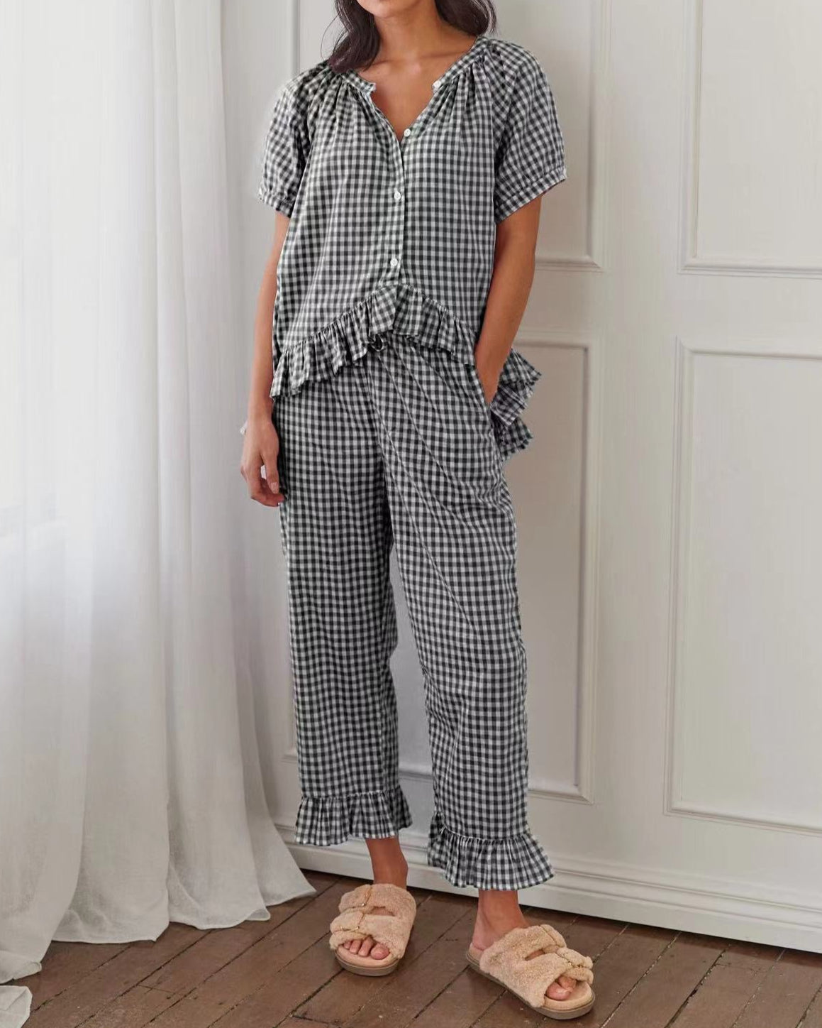 Clara Gingham Pajama Set