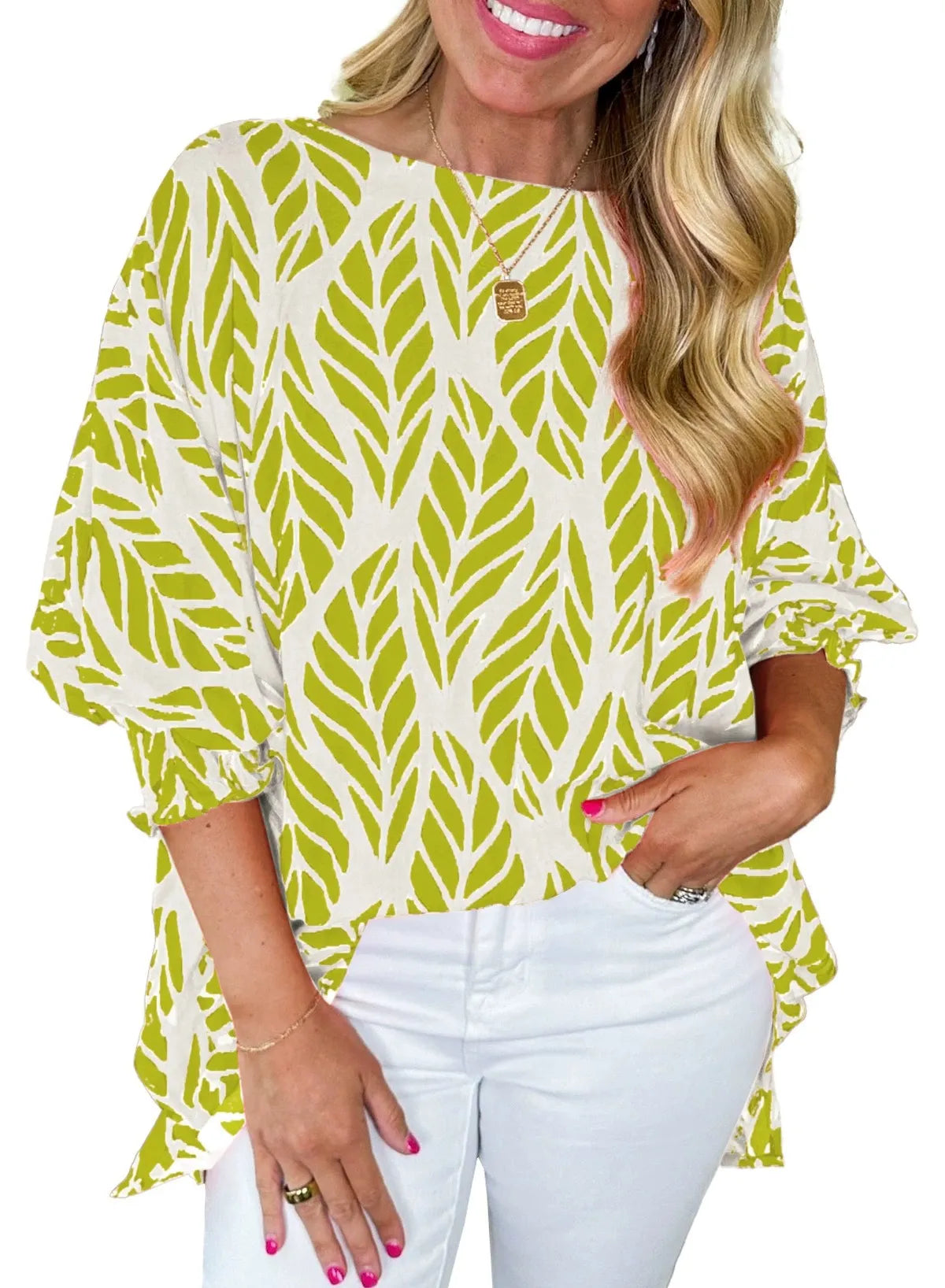 Aurora Leaf Blouse