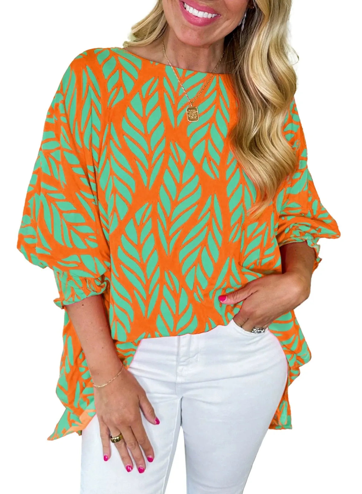 Aurora Leaf Blouse