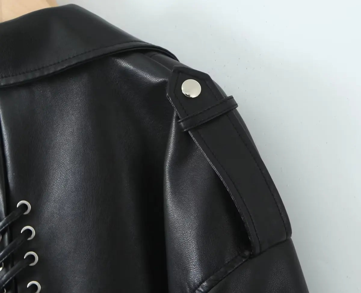 Vintage Edge Lace-Up Jacket