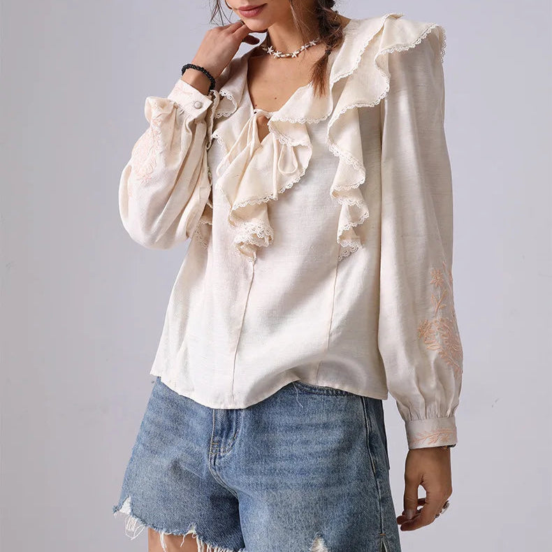 Elodie Ruffle Blouse