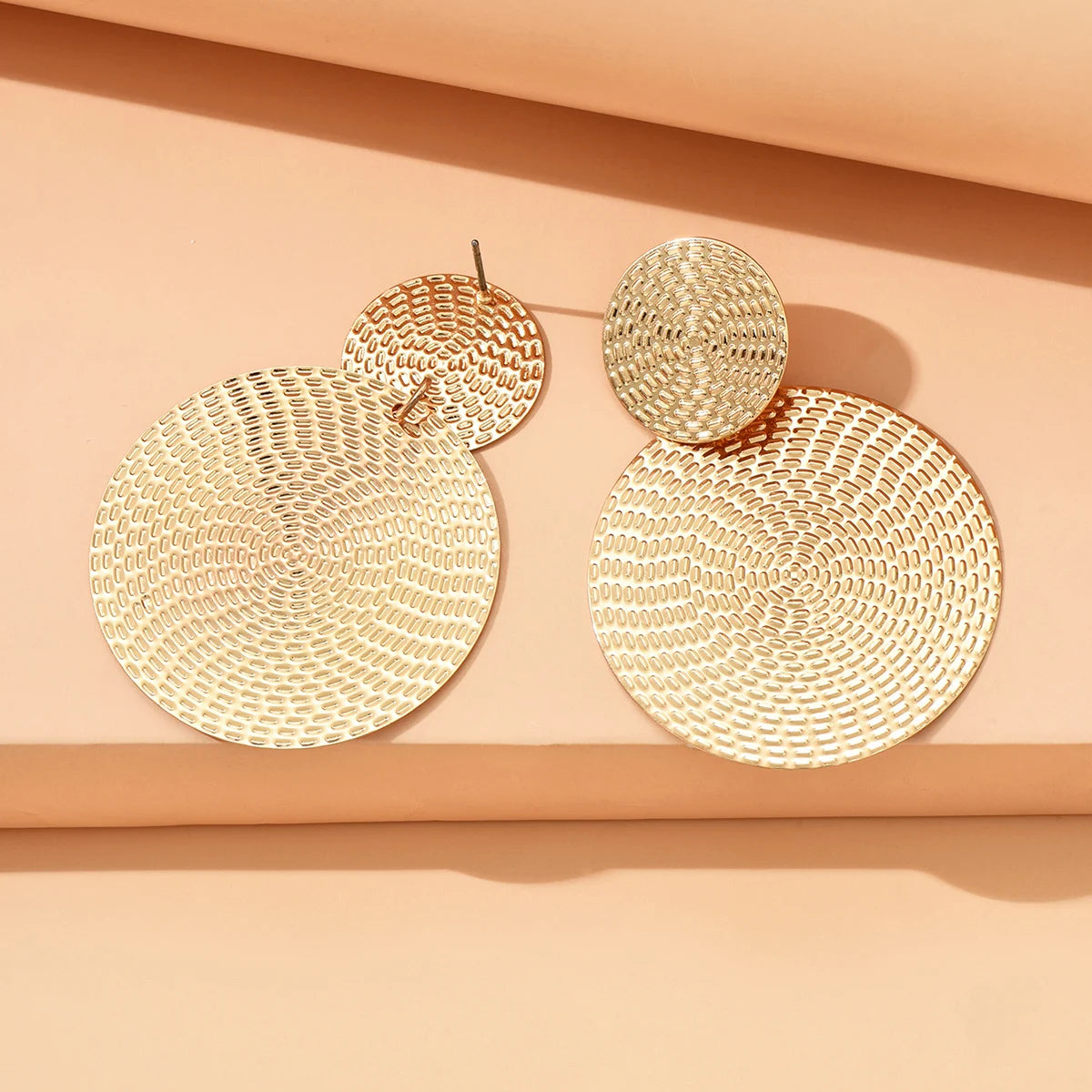 Boho Metal Round Earrings