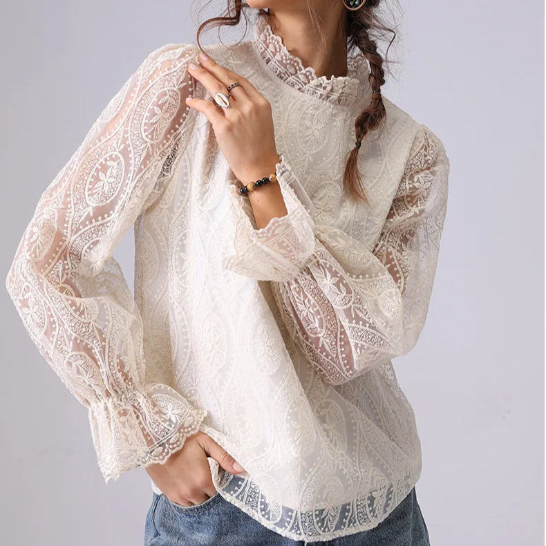 Viola Vintage Lace Top