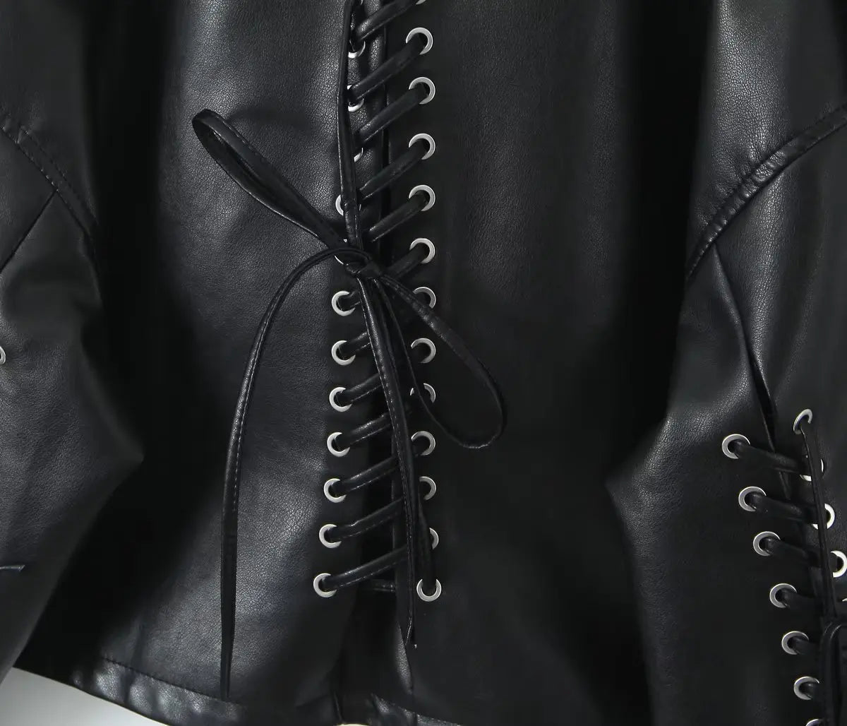 Vintage Edge Lace-Up Jacket