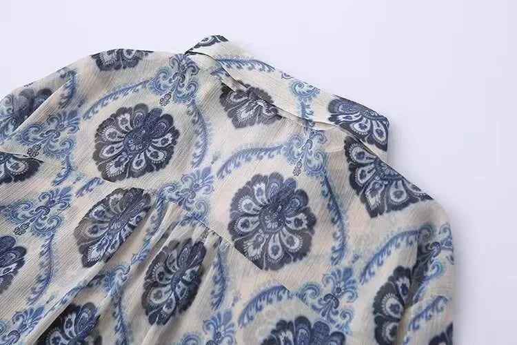 Indira Blue Blouse