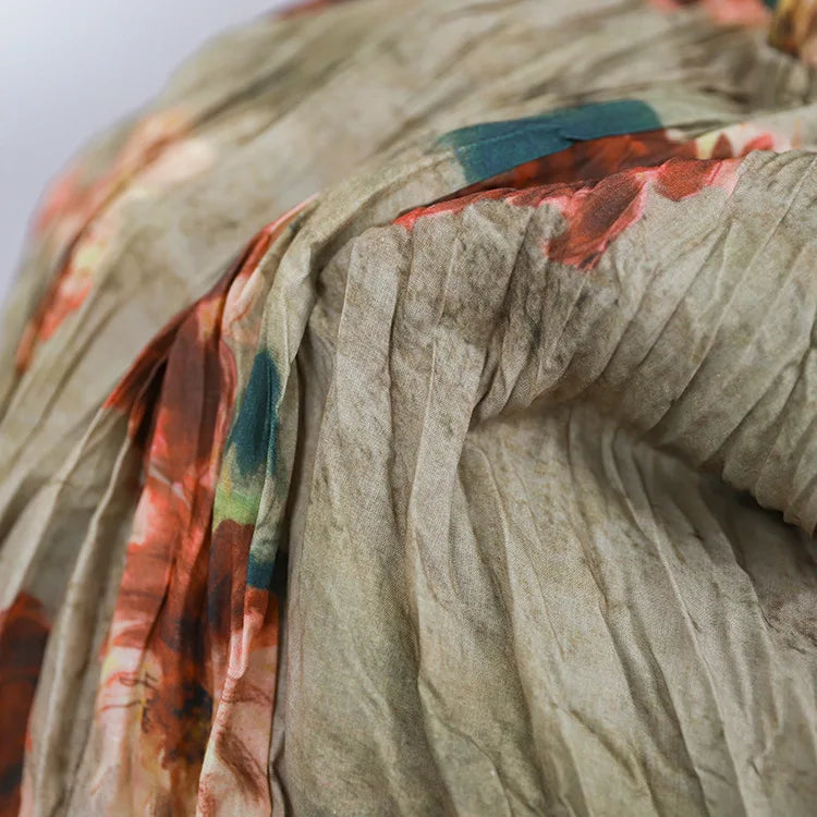 Boho Rose Draped Maxi Skirt