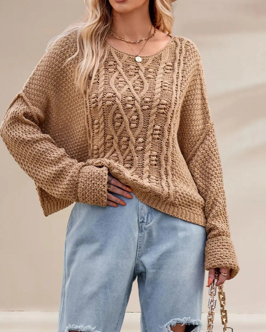 Frostbloom Crop Sweater