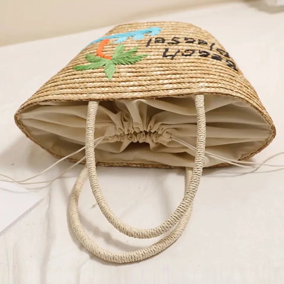 Boho Beach Embroidery Bag