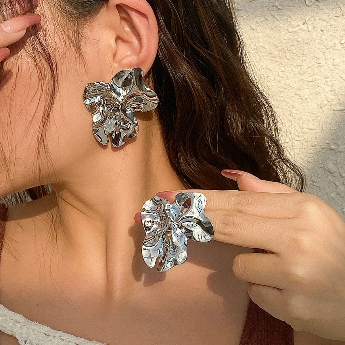 Vintage Flower Stud Earrings