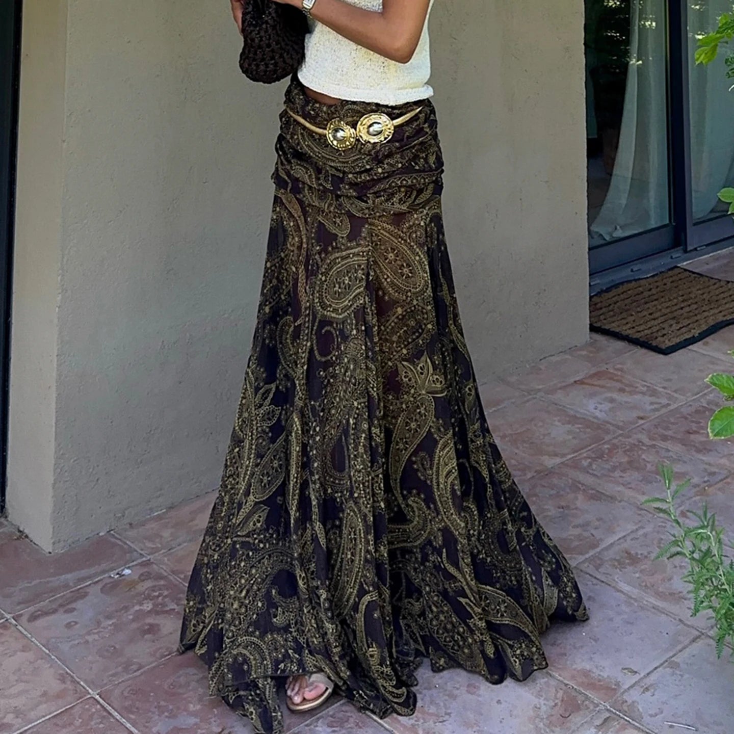Aurelia Paisley Skirt
