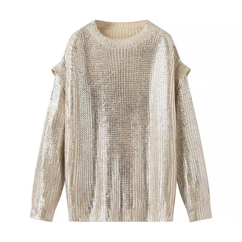 Lunaria Metallic Knit Sweater