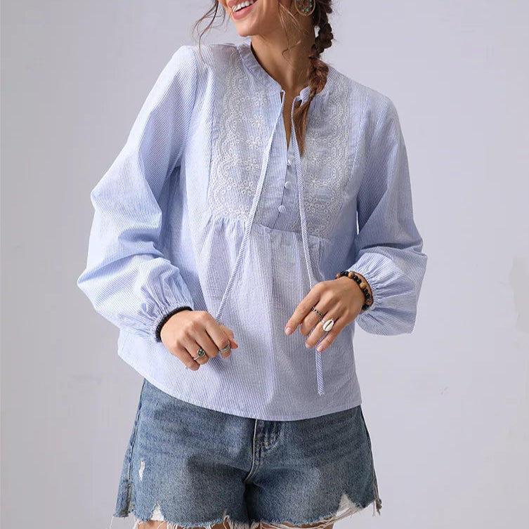 Isaline Striped Blouse