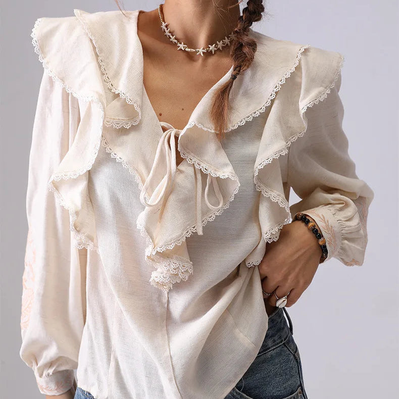 Elodie Ruffle Blouse