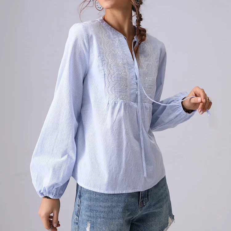 Isaline Striped Blouse