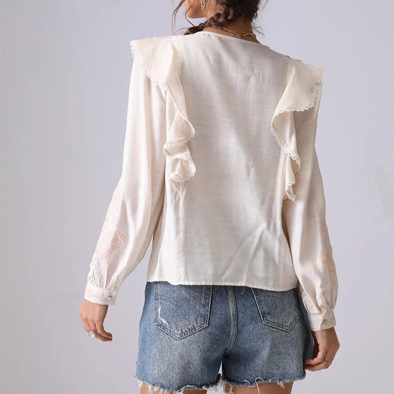 Elodie Ruffle Blouse