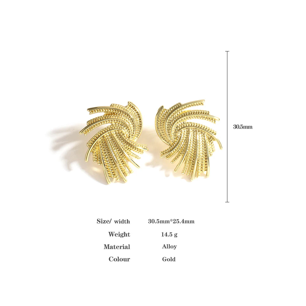 Metal Twist Earrings