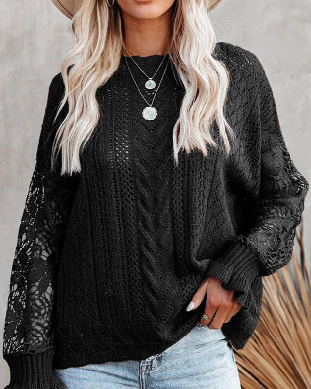 Solana Knit Lace Sweater