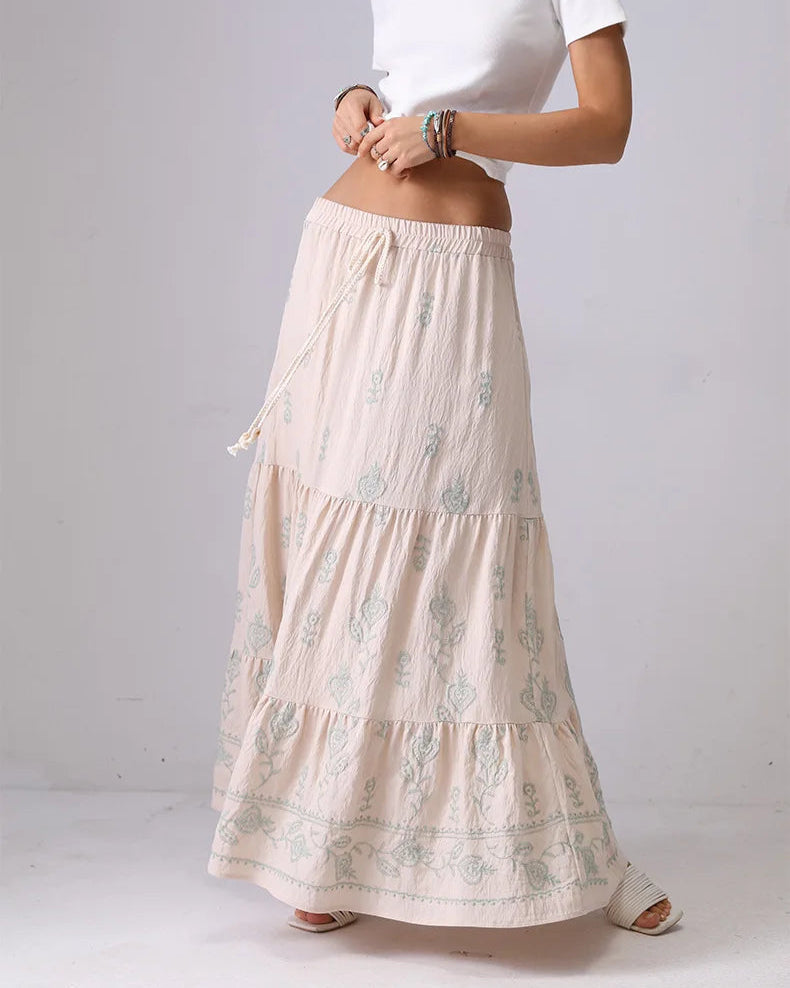 Solstice Bloom Maxi Skirt