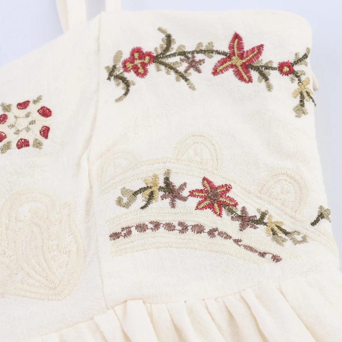 Solana Embroidered Mini Dress