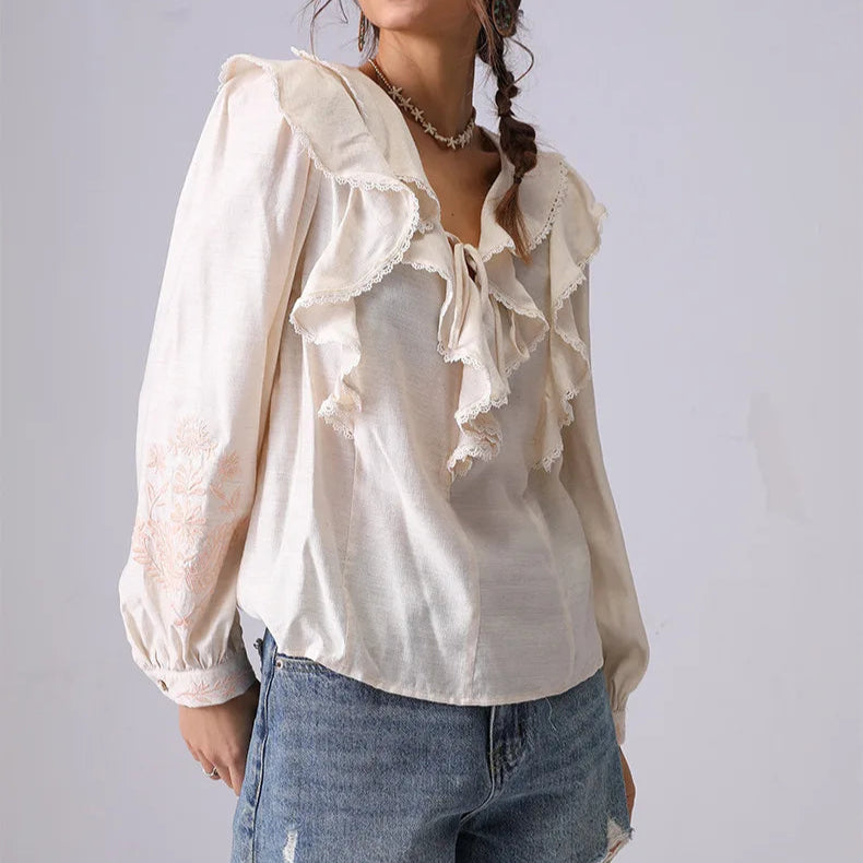 Elodie Ruffle Blouse