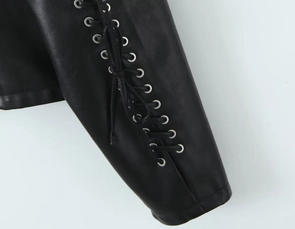 Vintage Edge Lace-Up Jacket