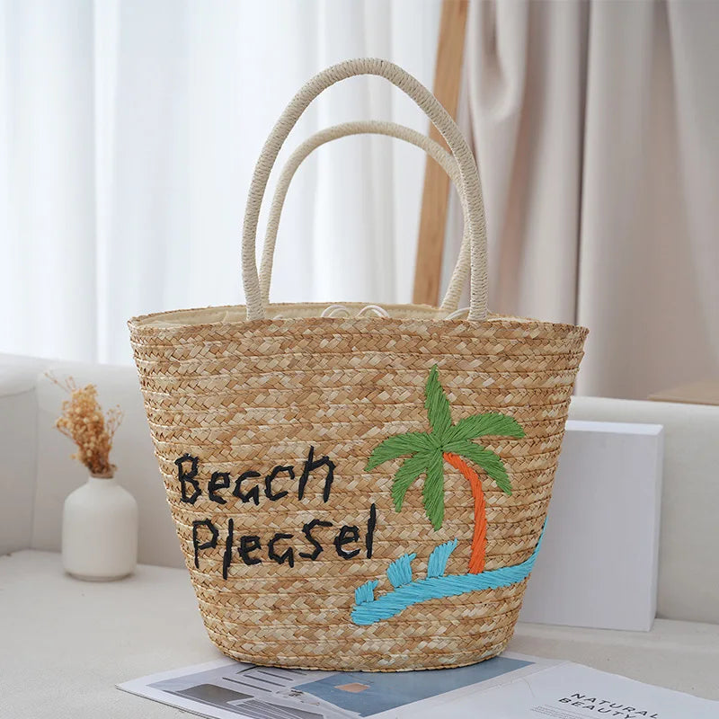 Boho Beach Embroidery Bag