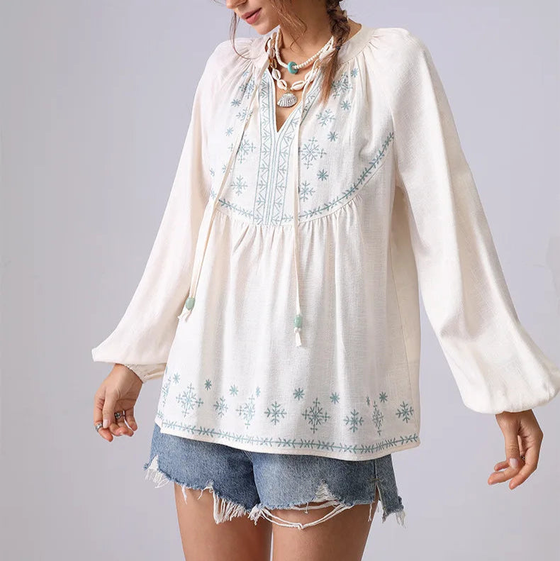 Lina Boho Bloom Blouse