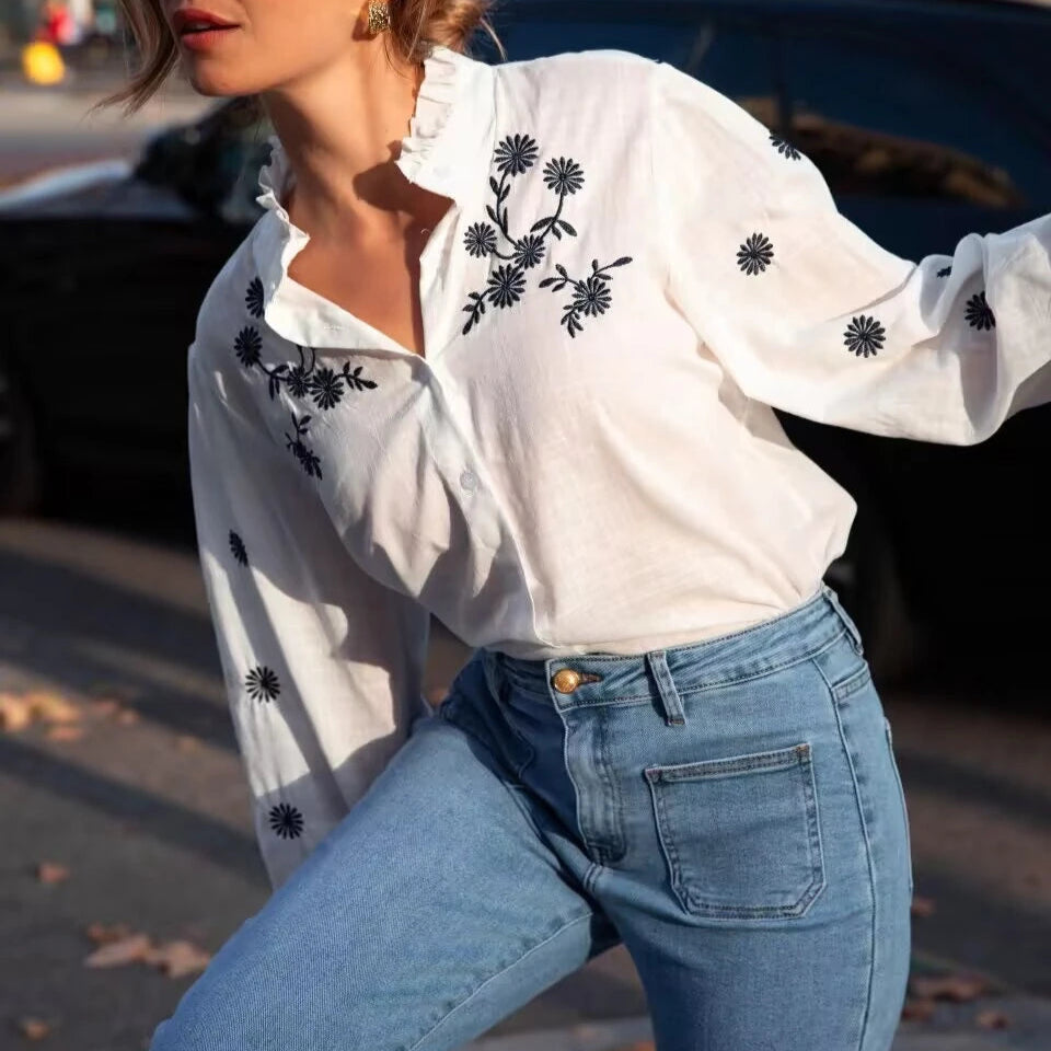 Paloma Floral Embroidered Shirt