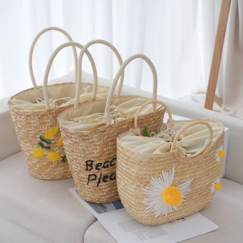 Boho Beach Embroidery Bag
