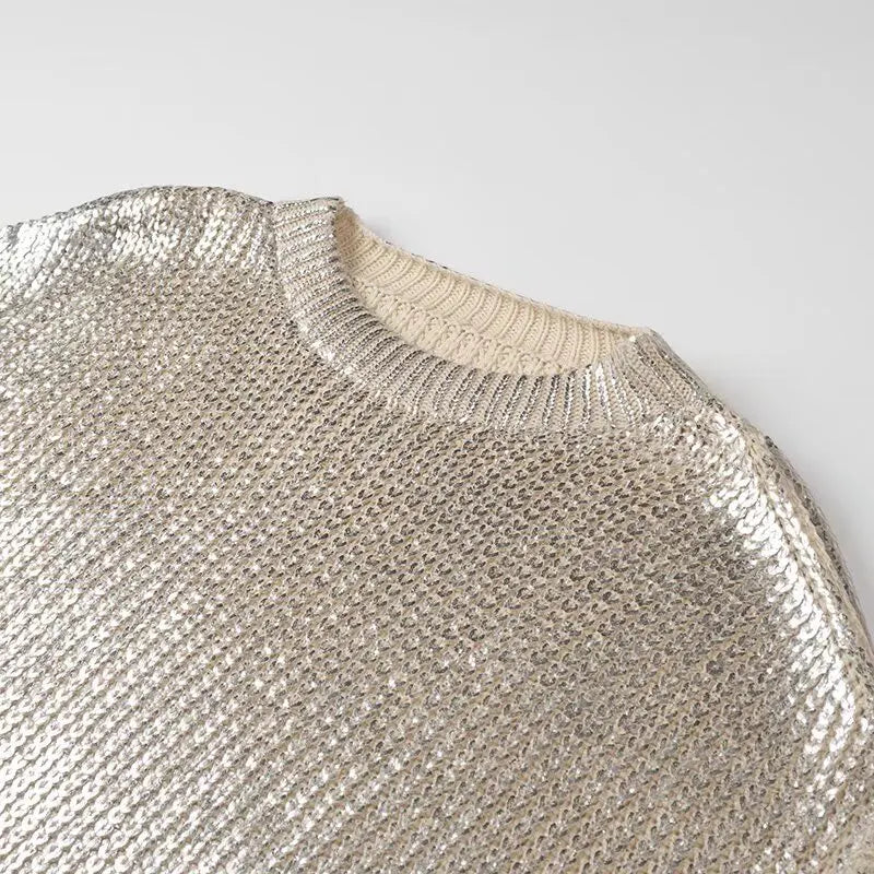 Lunaria Metallic Knit Sweater