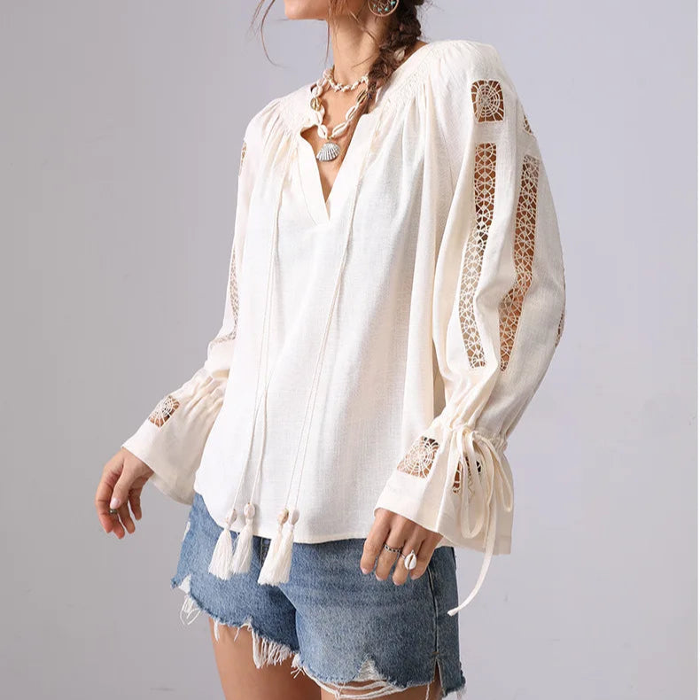 Solene Tassel Blouse