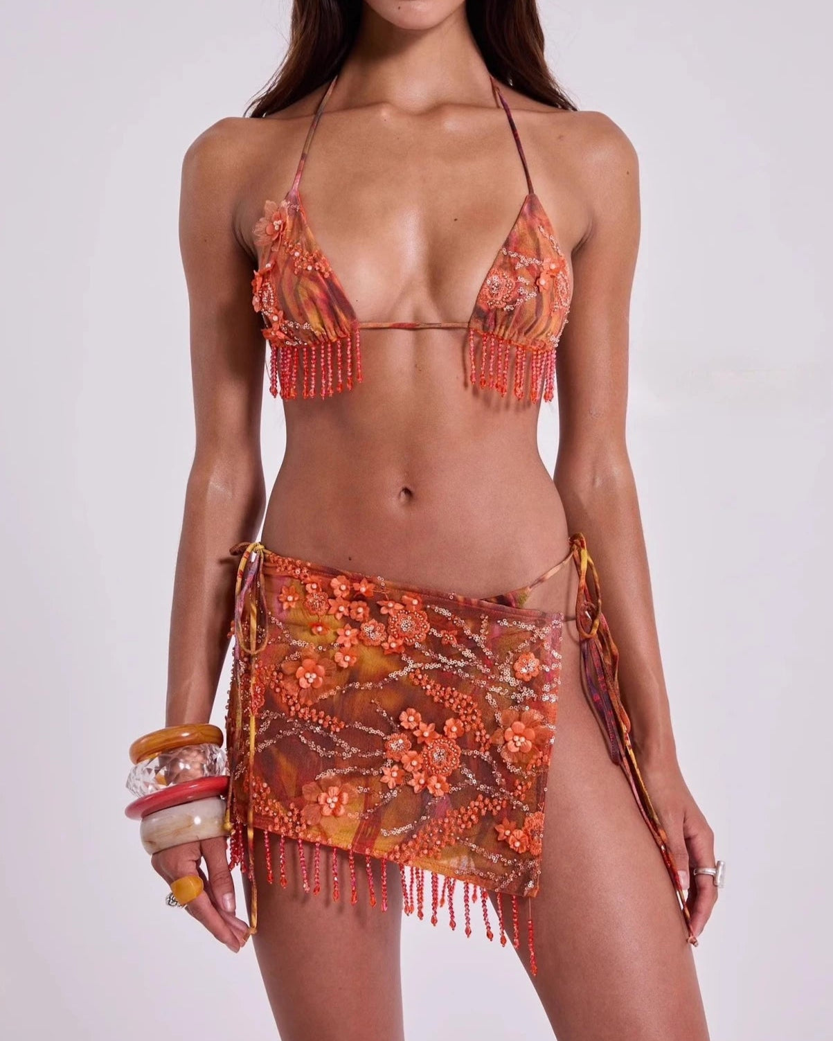 Selene Beaded Bikini Set