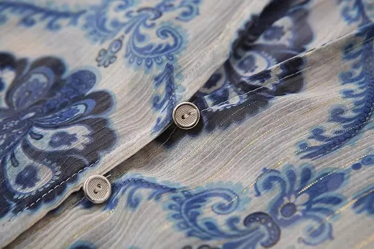 Indira Blue Blouse