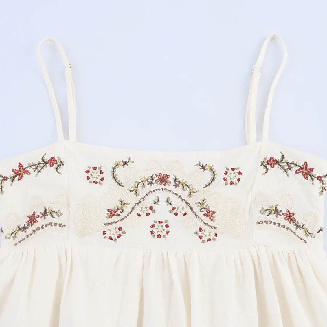 Solana Embroidered Mini Dress
