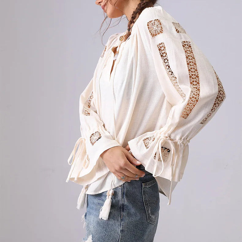 Solene Tassel Blouse