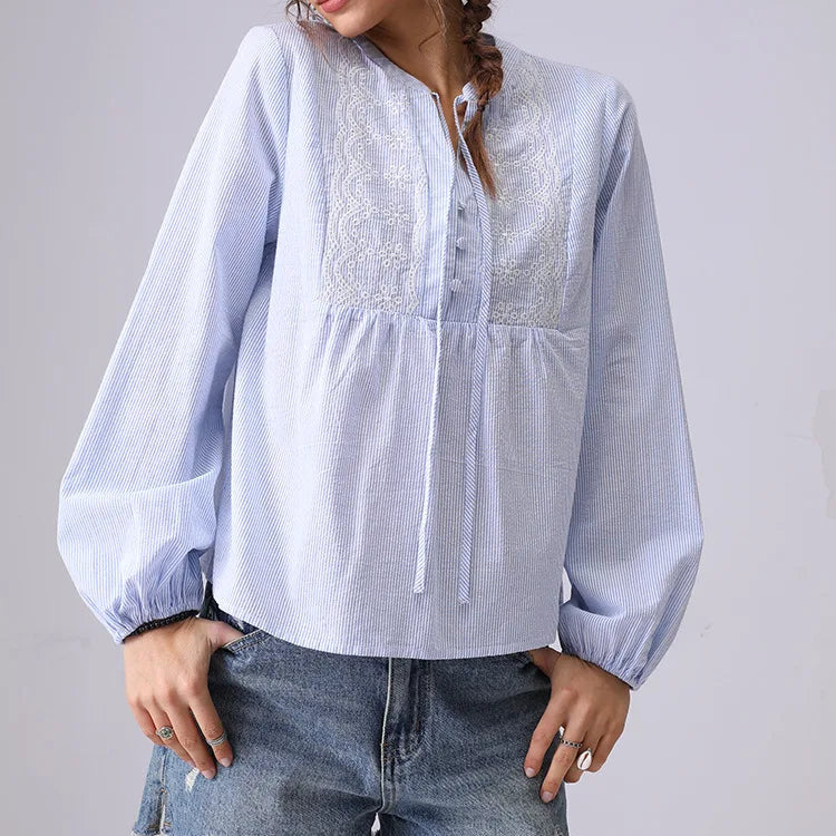 Isaline Striped Blouse