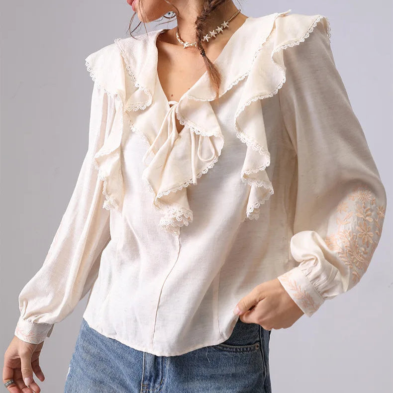 Elodie Ruffle Blouse