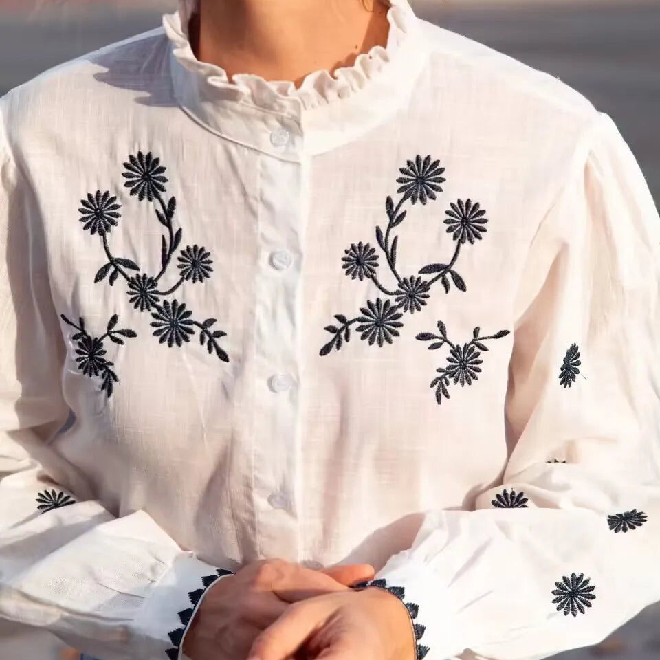 Paloma Floral Embroidered Shirt