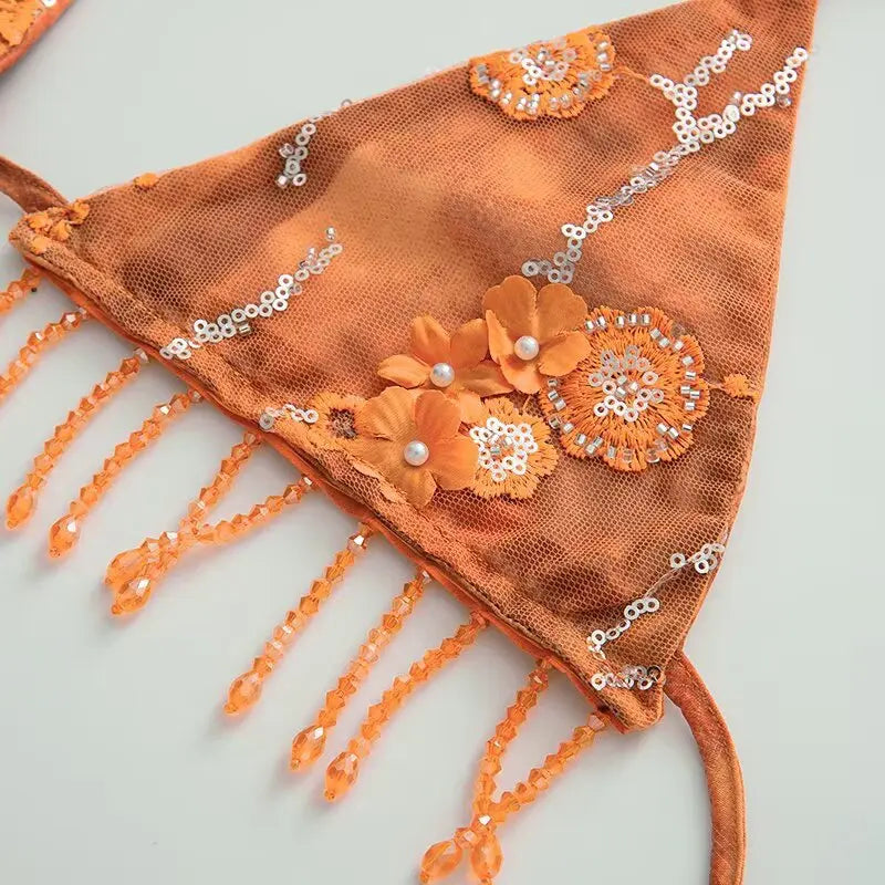 Selene Beaded Bikini Set