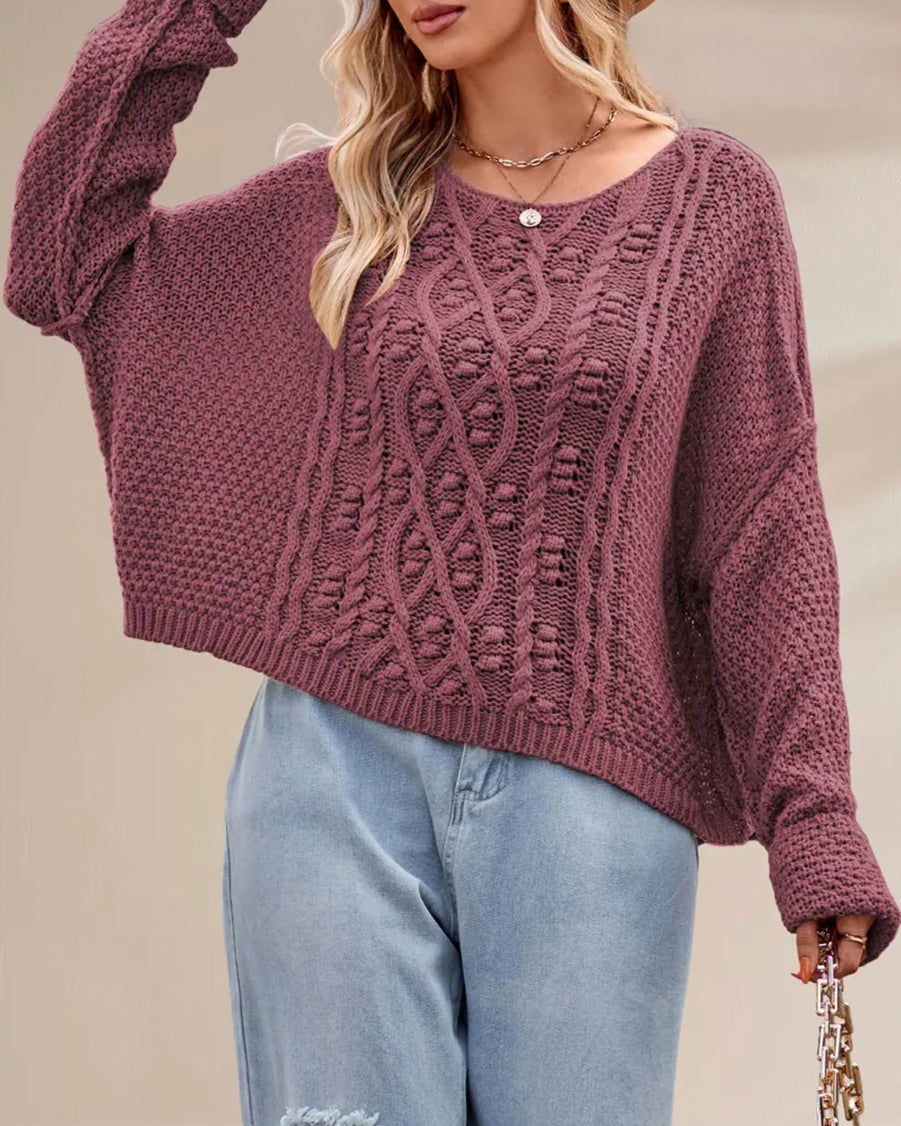 Frostbloom Crop Sweater
