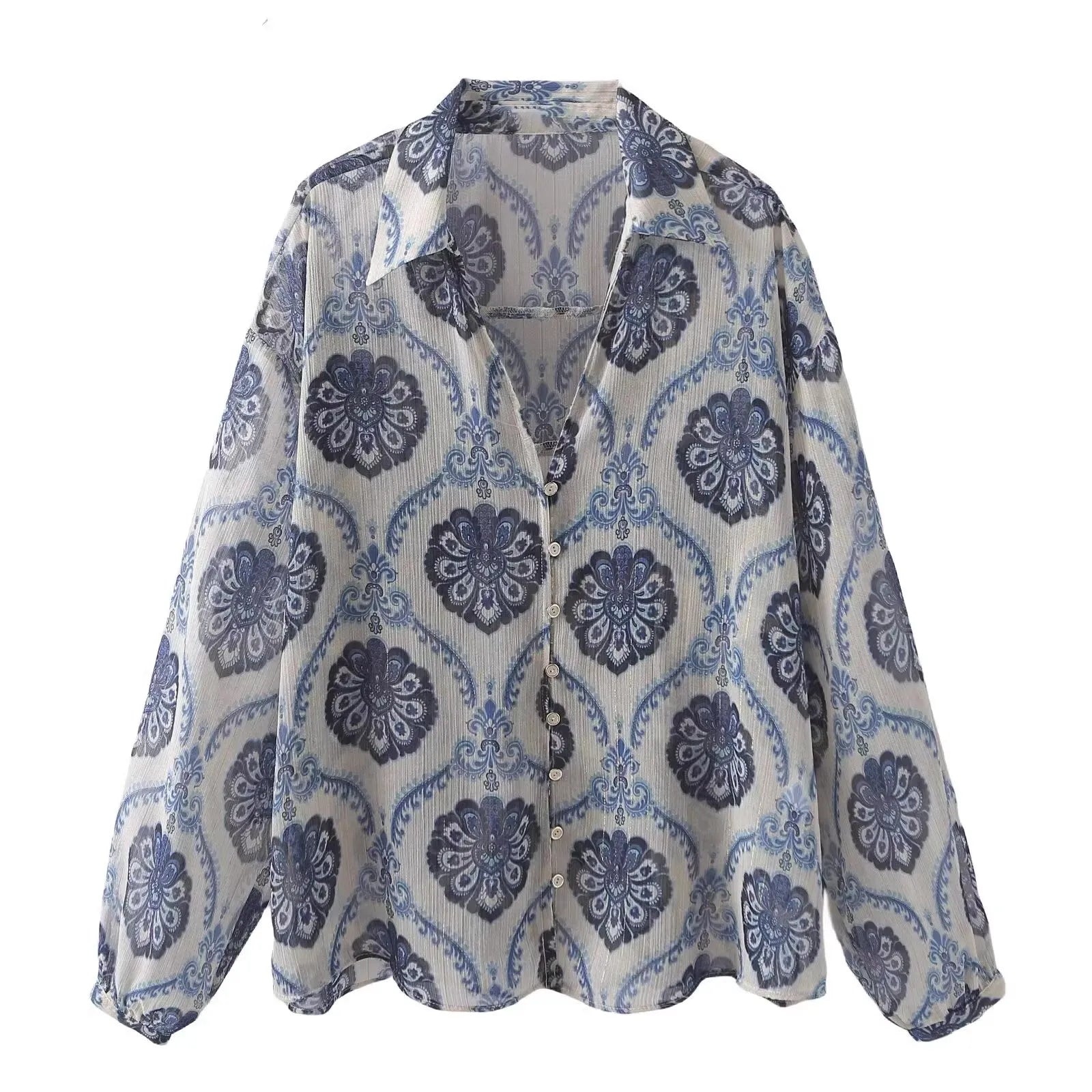 Indira Blue Blouse