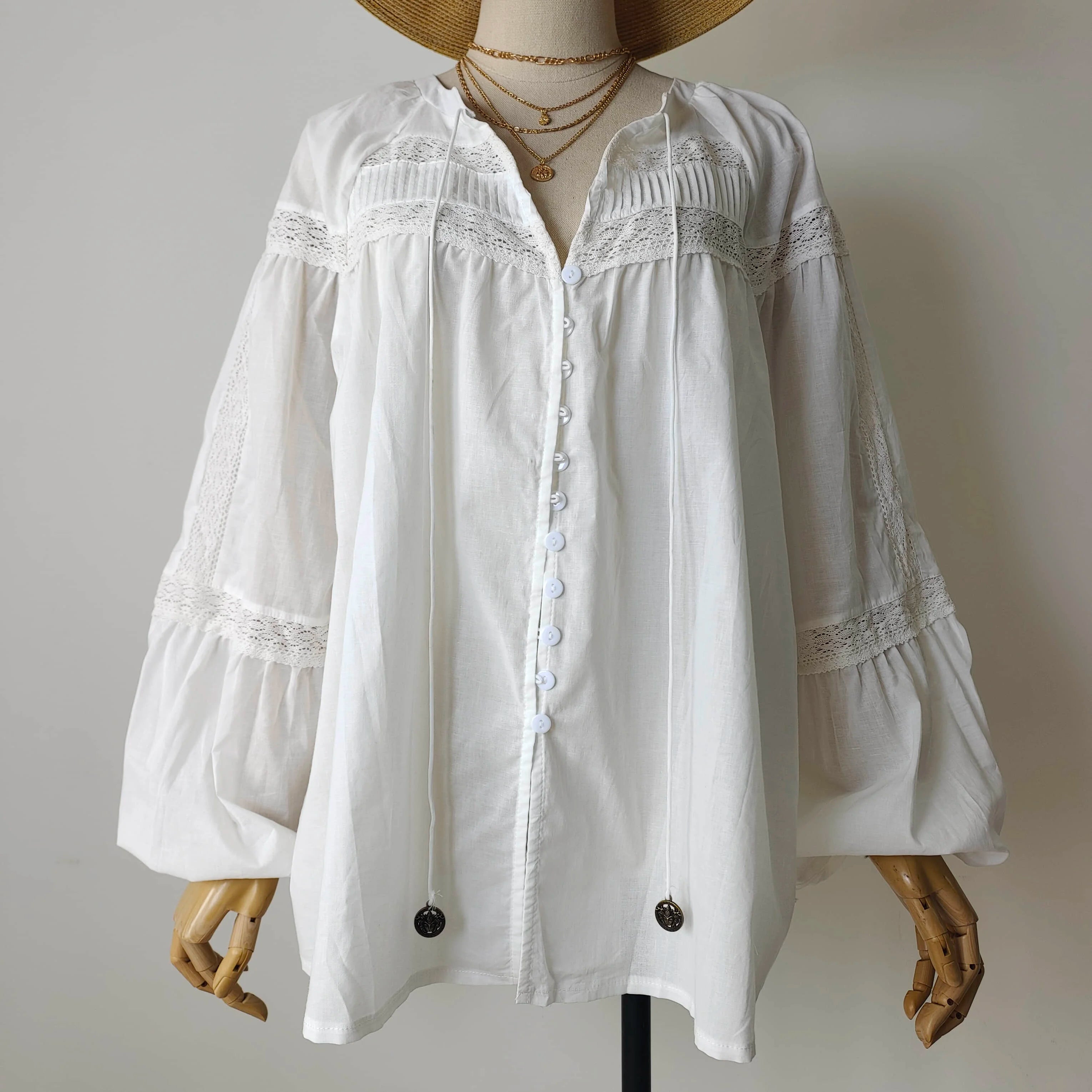 Boho Breeze Lace Blouse
