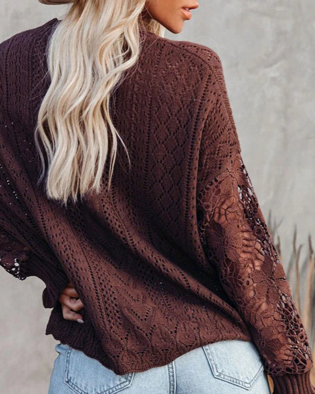 Solana Knit Lace Sweater