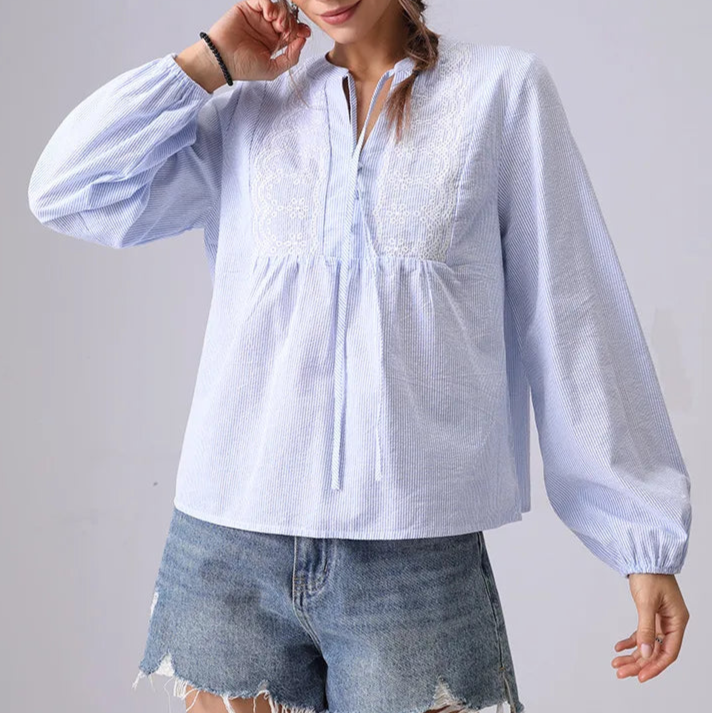 Isaline Striped Blouse