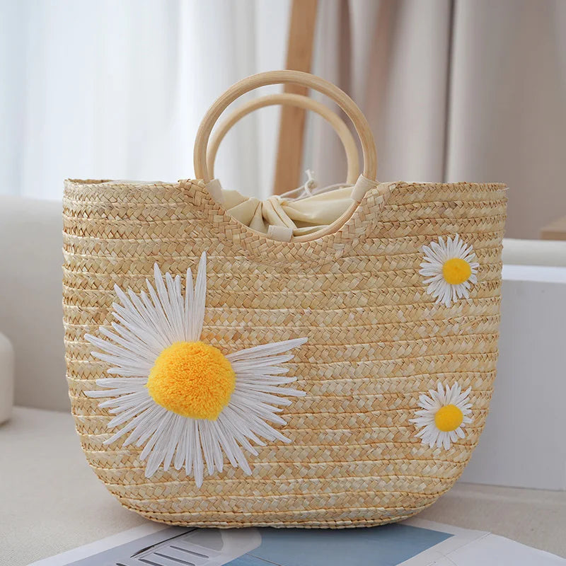 Boho Beach Embroidery Bag