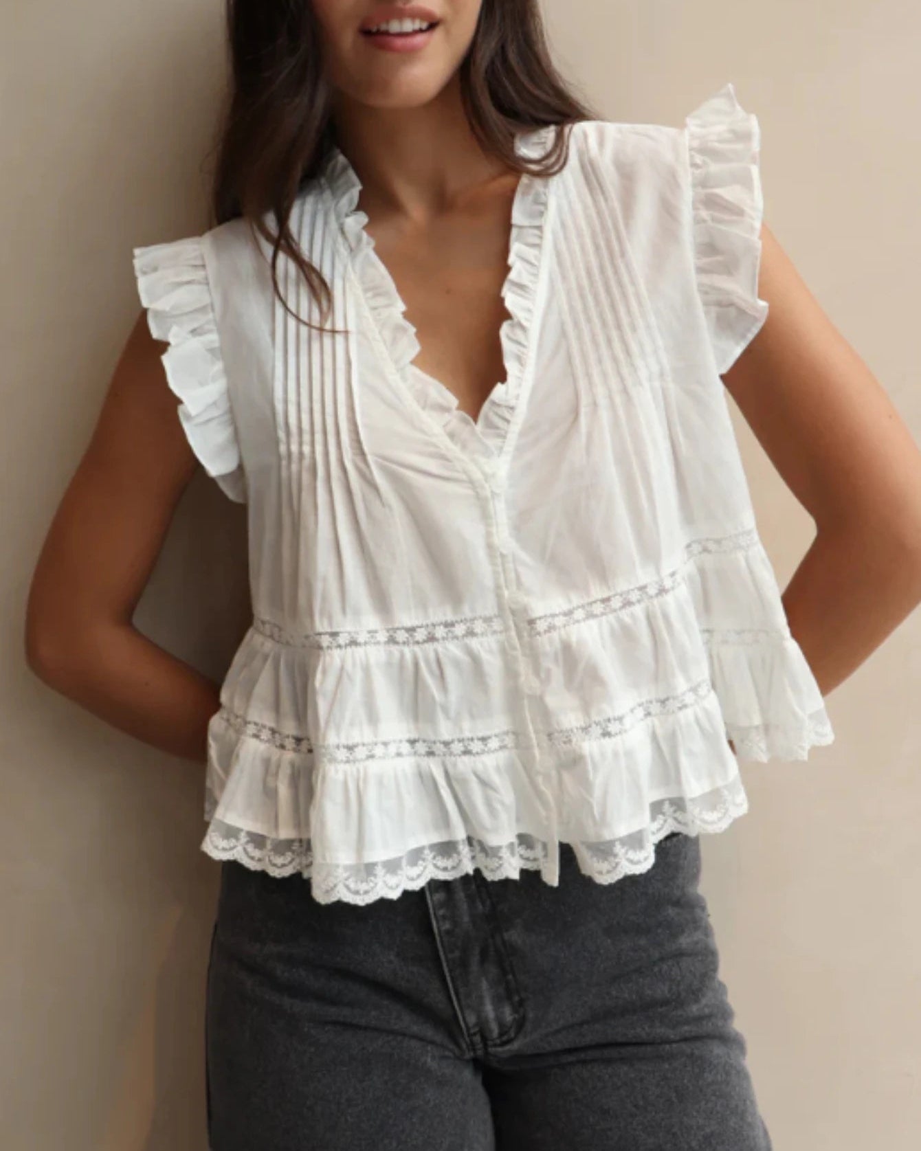 Amara Ruffle Blouse