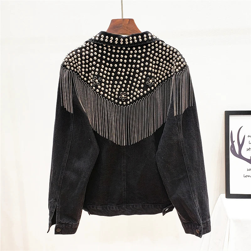 Wild West Fringe Denim Jacket