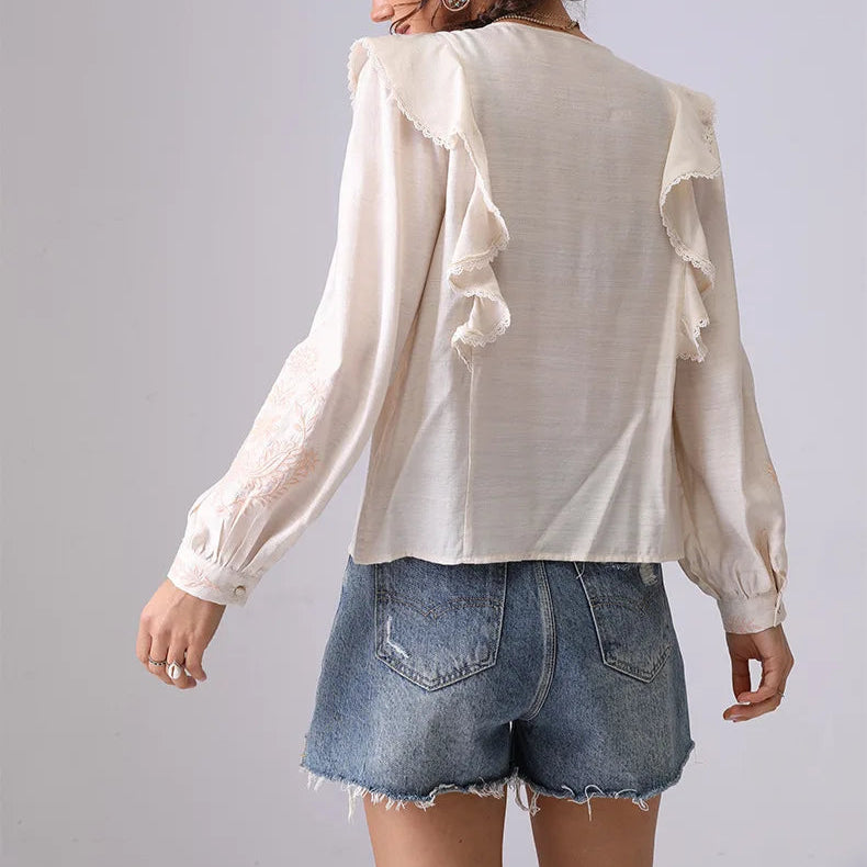 Elodie Ruffle Blouse